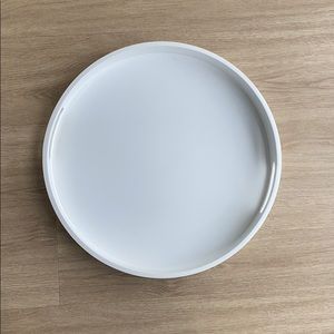 West Elm round 18” tray